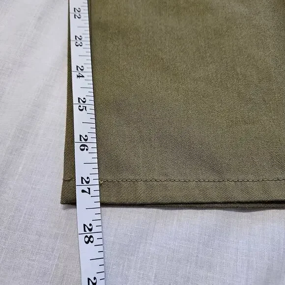 Volcom Women's Chickie High Rise Chino Pants Green Size 29 - Picture 8 of 8